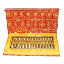 纯黄铜算盘摆件铜器家居工艺品艺术品铜算盘珠算铜招财器具铜摆件