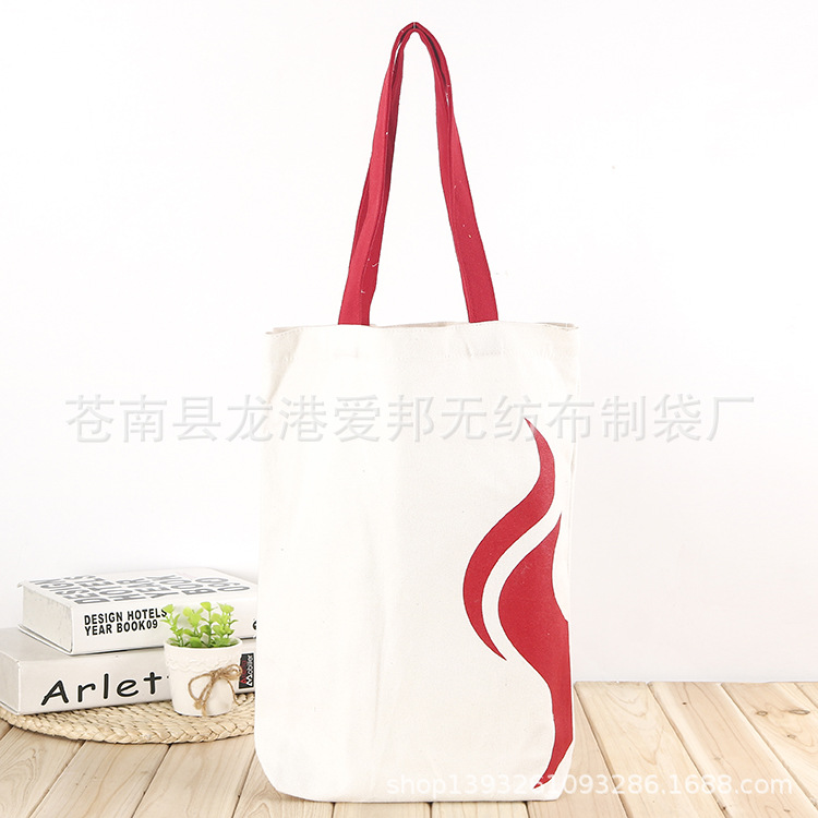 帆布袋批发四季环保袋购物袋现货大容量棉布袋 热转印通勤帆布包