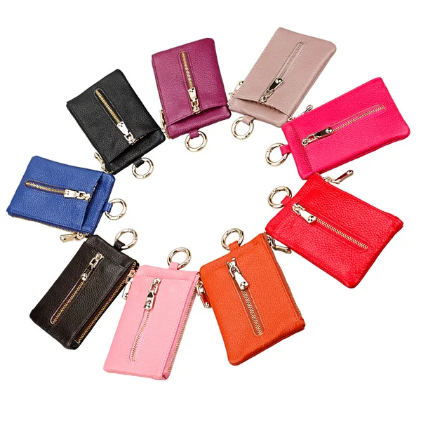 Factory Custom-Made Women's Access Control Key Pouch, Men's Waist-Hanging Key Pouch, Car Key Pouch, Hand-Held Coin Purse
