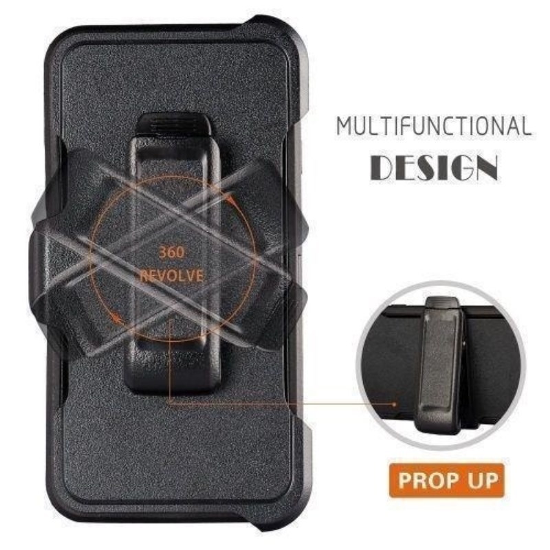 Shockproof Phone Case For Samsung With Kickstand And Belt Clip_voghion.com