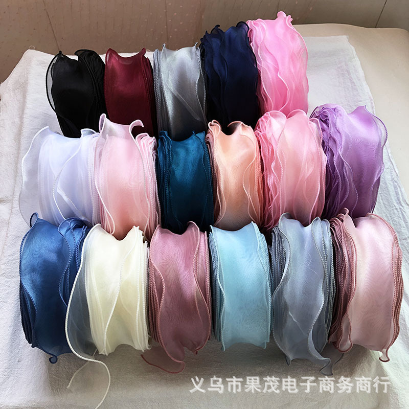 Good Fabric Fishtail Yarn with Bow Accessories Gift Flower Packaging Overlay Yarn Creative Accessories Good Fabric Fishtail Yarn with Bow Accessories Gift Flower Packaging Overlay Yarn Creative Accessories