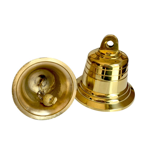 Wholesale factory copper bell, brass bell, large and small copper wind chime hanging accessories, trumpet copper bell, hanging decoration wholesale