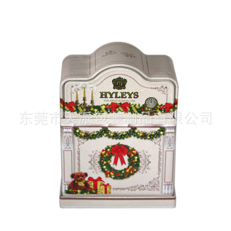 房屋形状金属罐 爆炸油茶叶铁皮罐 外贸品质茶叶马口铁铁罐密封罐