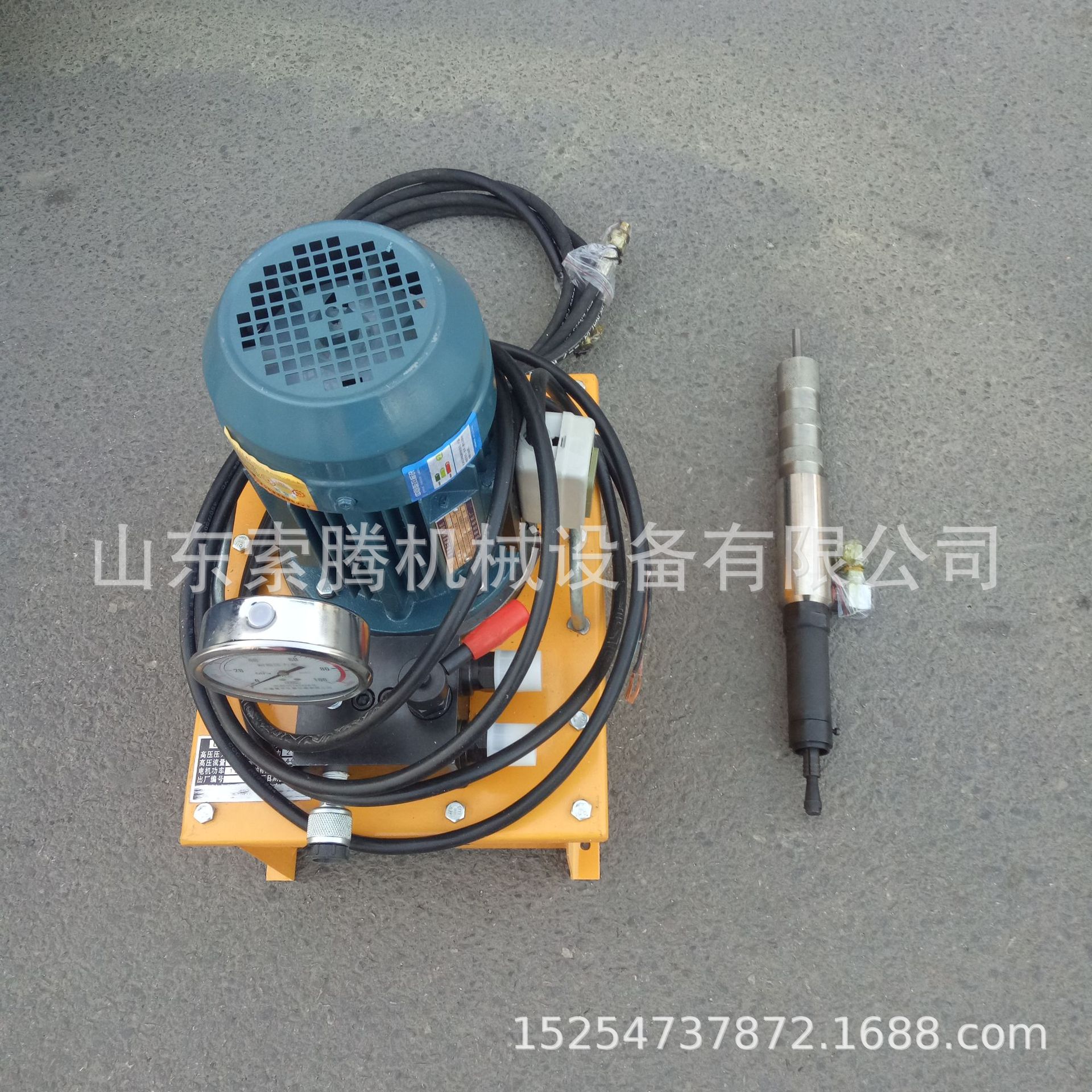 手持式液压拔管机 电动型拔管机 含电动液压泵站全套拔管机配拔头