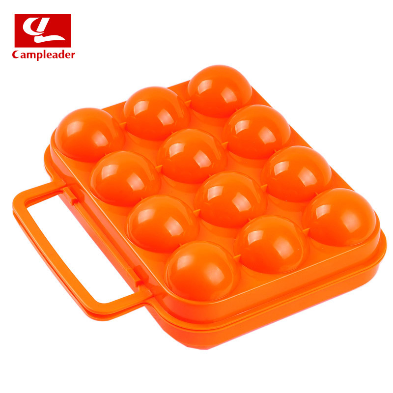 12格鸡蛋盒 安全塑料鸡蛋盒 防震 带提手 实用户外炊具 野餐用品
