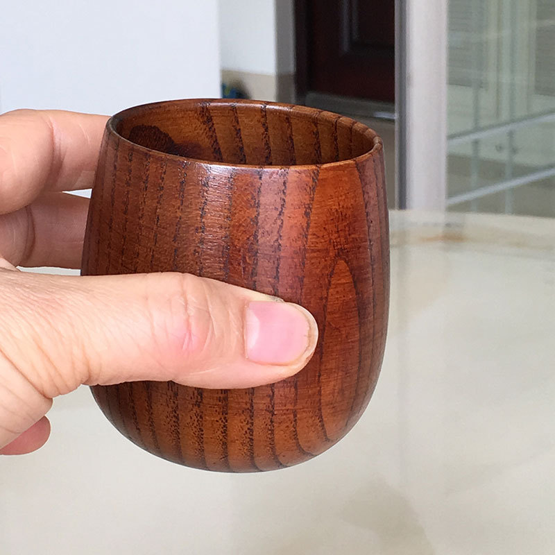 Venta directa de fábrica retro taza portátil anti-escaldado creativo gran vientre taza de aislamiento taza de madera en stock al por mayor gran cantidad descuento