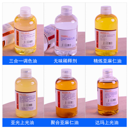 Artmate manufacturer direct sales turpentine oil paint additives 125ml pen wash liquid glazing medium toning oil