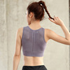 Wireless bra, tank top for gym, shockproof sports bra, supporting underwear, beautiful back