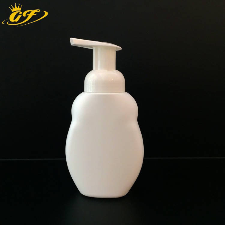 厂家供应宝宝250ml泡沫瓶 250ml洗手液瓶 大瓶口塑料瓶pe材质包材