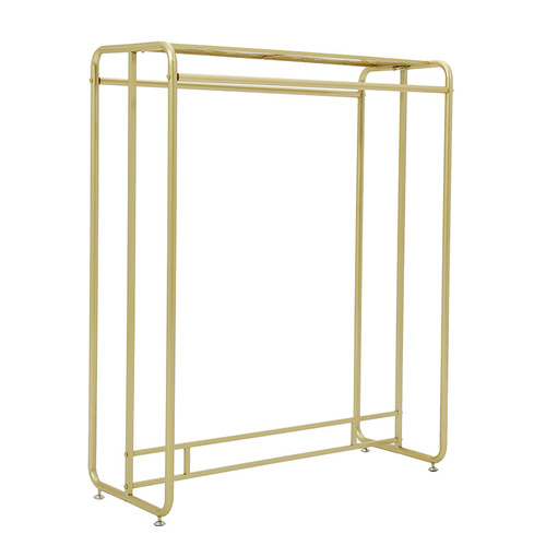 Luxury clothing store hanger landing island rack side hanging double row children's clothing shelf wholesale men and women clothing display rack