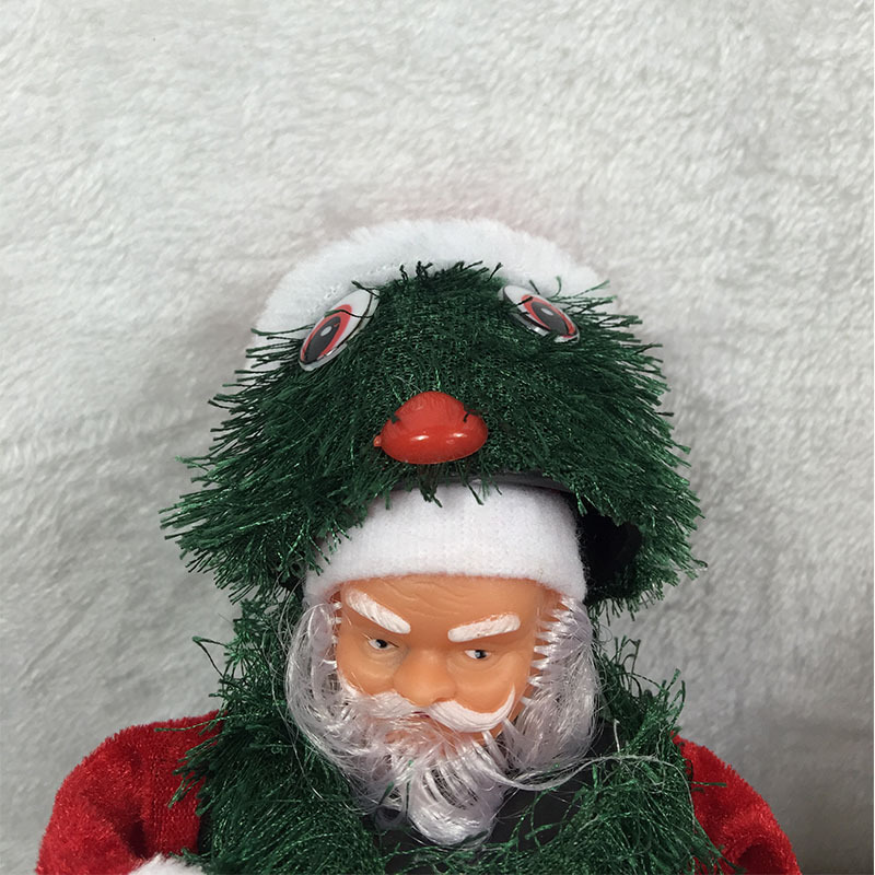 Amazon 30cm eléctrica Santa Claus regalo 360 rotación baile cantando Navidad juguetes para niños