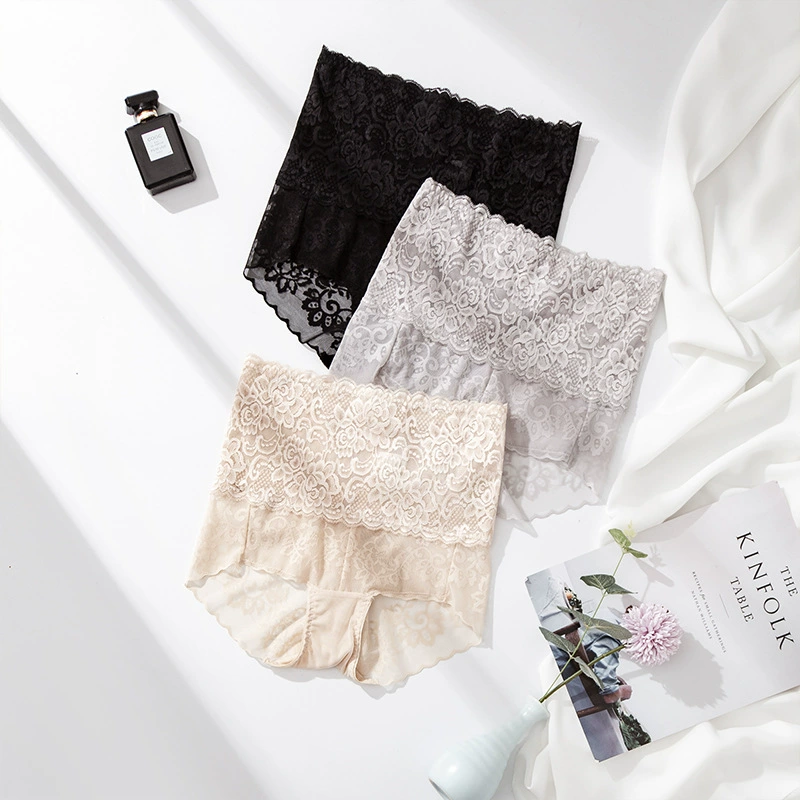 Ходящие в Silk base цветные удобные штаны, нижнее белье, кружевные sexy брюки, высокая талия