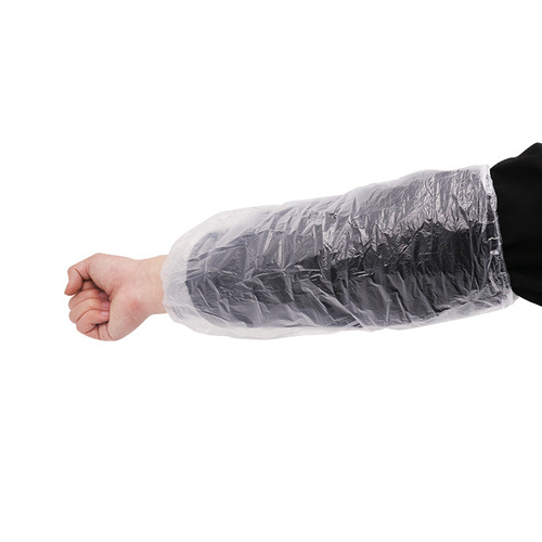 Factory direct sales disposable PE sleeves waterproof, dustproof and oil-proof new material plastic PE sleeves blue and white