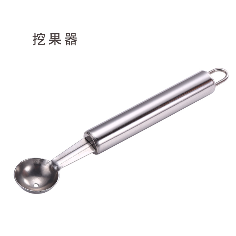 Suministros de cocina cuchillo de talla de acero inoxidable cuchillo de patata queso pala corer fruta dispositivo de excavación abrebotellas