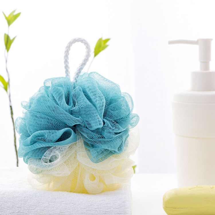 H541 de estilo japonés grande de color suave a juego Bola de baño suministros de baño Baño de flores Bola de baño Flor de baño