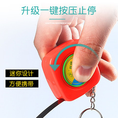 Factory high-quality stainless steel 2M garden tree trunk diameter measuring tape with brake mini keychain small steel ruler