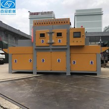 供应钢板塑板夹板表面喷丸机江苏板材通过式自动喷砂机