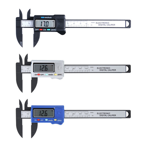 Electronic digital display vernier caliper 0-100mm all plastic digital caliper vernier in various packages