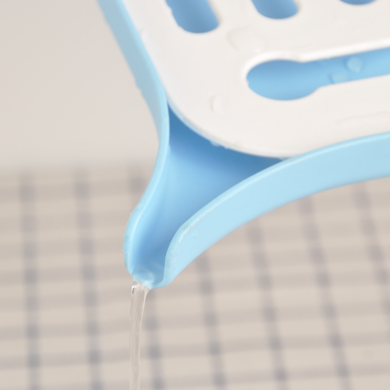 Cocina de doble capa de almacenamiento de plástico bandeja de drenaje vajilla fregadero bandeja de drenaje estante de drenaje de frutas y verduras estante de almacenamiento