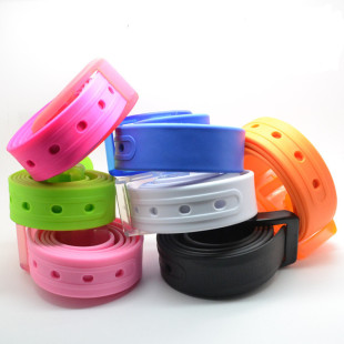 Iron-Free Anti-Metal Security Inspection Silicone Belt Digitals Factory Special Belt for Children and Adults Adjustable