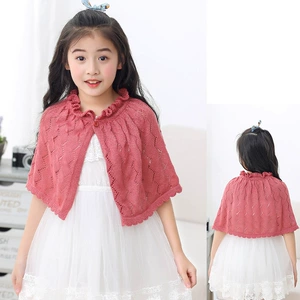 Детский трикотажный свитер плащ тонкий кардиган стиль «принцесса»