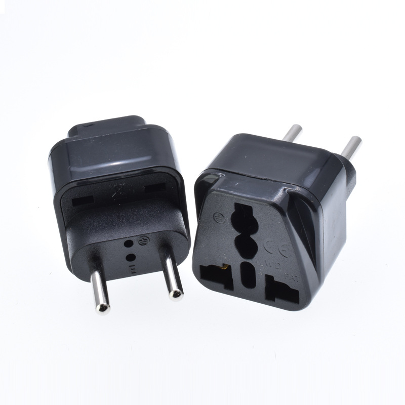 Adaptador de enchufe eléctrico China a Europa, conversor de corriente estándar europeo WD-9C, conector de viaje