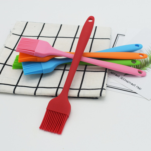 Manufacturer's silicone barbecue brush, small integrated silicone oil brush, street stall cooking brush