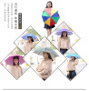 Fishing Umbrella hat large hat umbrella head wearing umbrella hat head Fishing tea picking head, top umbrella umbrella umbrella hat