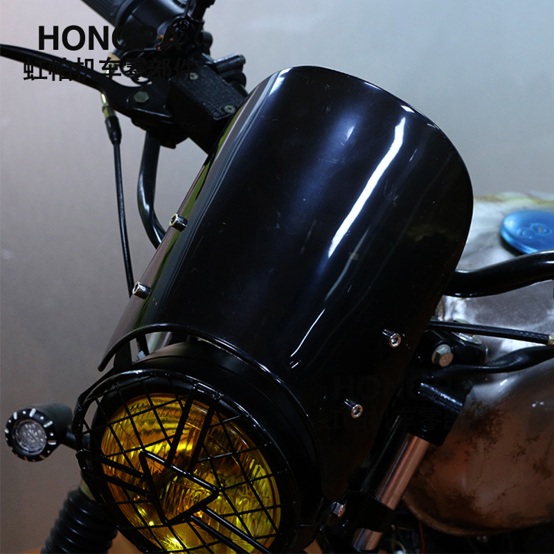 Motocicleta accesorios de modificación retro parabrisas delantero 5-7 universal CG125GN125 Tianjun Ranger palo rey