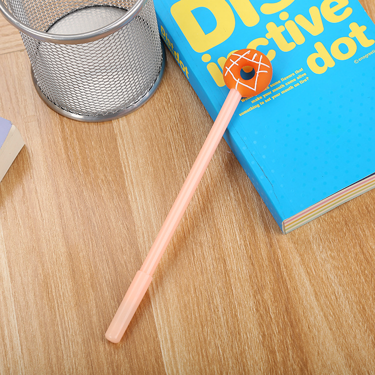 Papelería creativa tercera generación donut gel pluma estudiante de dibujos animados lindo caramelo color agua pluma Oficina firma pluma