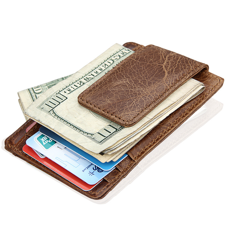 Factory direct sales wholesale of retro men's US dollar wallets, RFID card holders, and card sleeves, new styles available on Amazon and AliExpress.