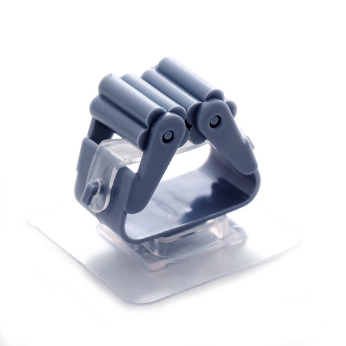 H736 punch-free hanging mop rack bathroom mop hook bathroom sticky hook broom hanger card base mop clip