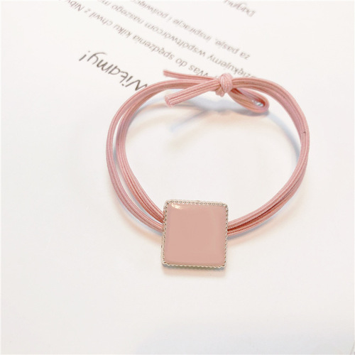 Minimalist fresh and cute hair tie hair accessory, Korean girl heart personality ponytail hair tie with love heart and pearl hair band