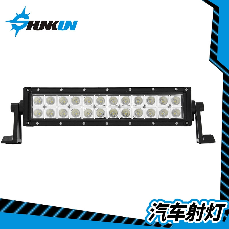 Factory Direct 72 Вт двухрядная полоса для внедорожных ламп вспомогательная лампа инженерный прожектор средняя сетка бампер лампа противотуманная фара