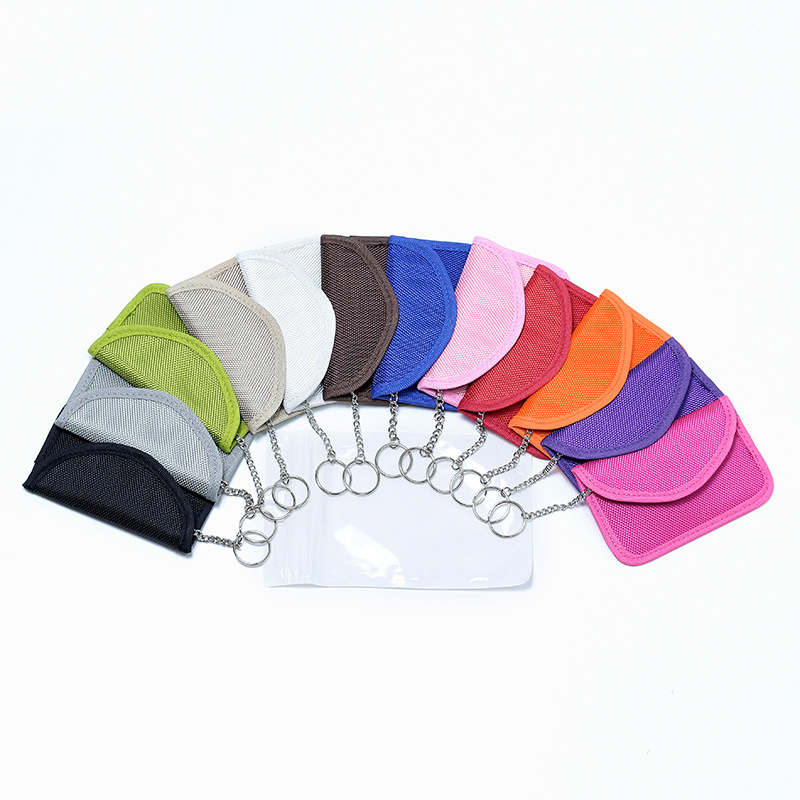 工厂牛津布魔术贴可屏蔽GPS WIFI 5G防跟踪防定位防辐射手机袋