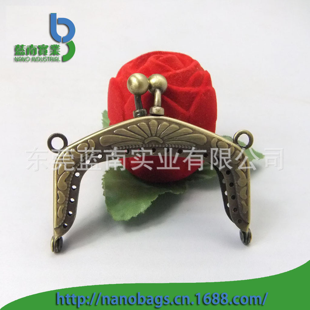 厂家供应精品合金古铜色针孔凸腰平坑铰，大压花2分半珠左右圈包