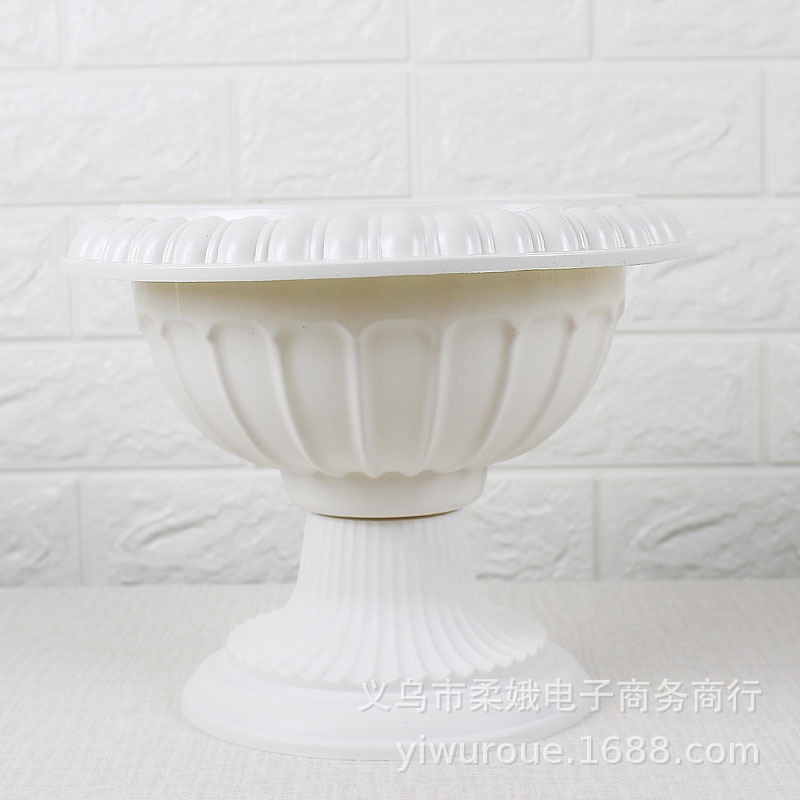 罗马柱路引花盆 婚庆罗马柱路引 花镂空塑料新款路引欧式盆栽