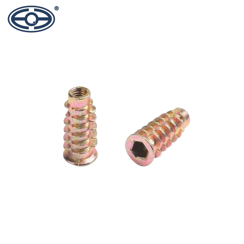 厂家批发 锌合金家具连接件 内六角螺母连接件家具配件