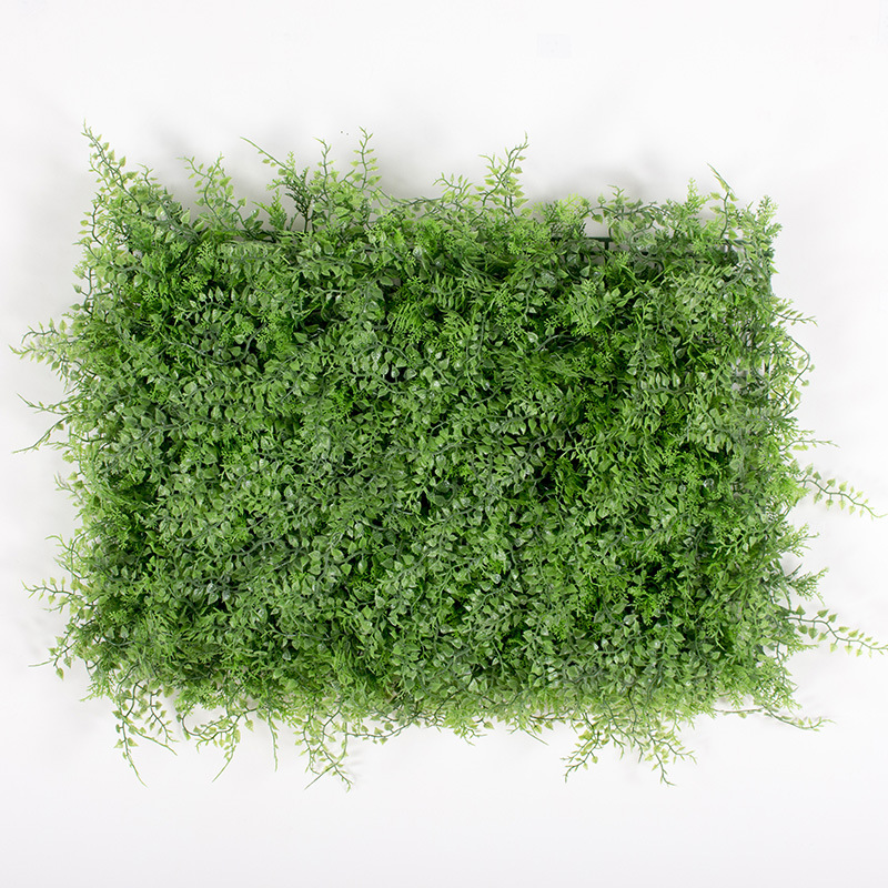 Pared de planta de simulación, pared de fondo de plástico, rocalla, planta verde encriptada, césped, tienda, decoración, pared de flores, venta directa de fábrica