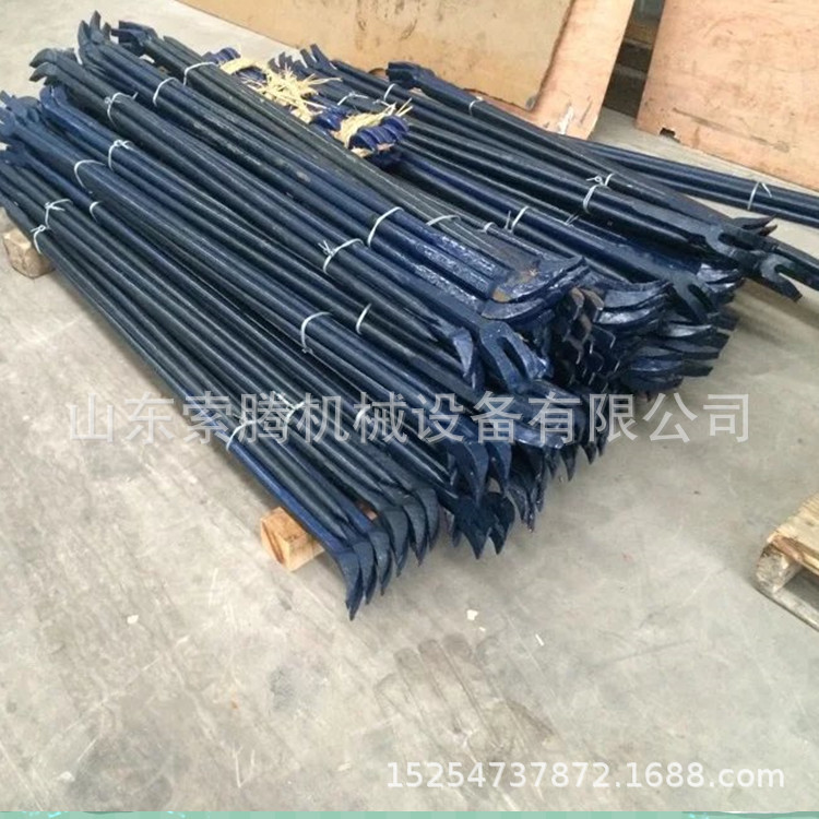 铁路用道钉撬棍 起道钉铁路撬棍 六角撬棍生产厂家 铁路开口撬棍