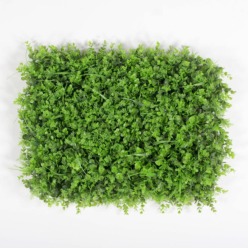 Pared de planta de simulación, pared de fondo de plástico, rocalla, planta verde encriptada, césped, tienda, decoración, pared de flores, venta directa de fábrica
