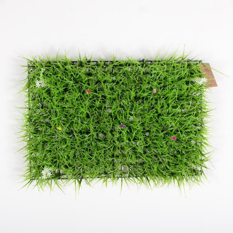 Pared de planta de simulación, pared de fondo de plástico, rocalla, planta verde encriptada, césped, tienda, decoración, pared de flores, venta directa de fábrica