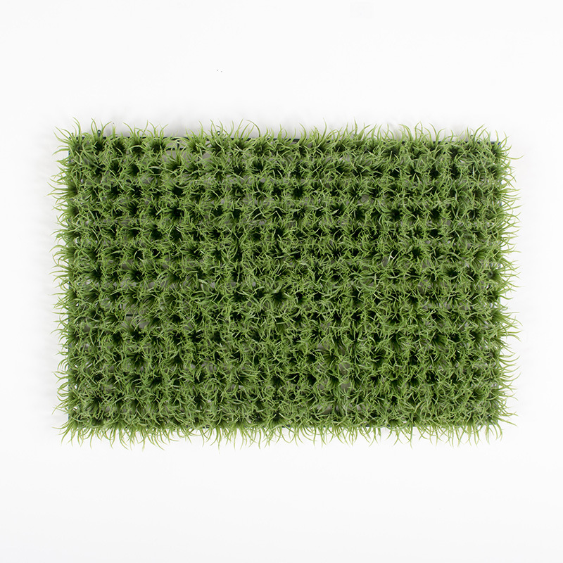 Pared de planta de simulación, pared de fondo de plástico, rocalla, planta verde encriptada, césped, tienda, decoración, pared de flores, venta directa de fábrica