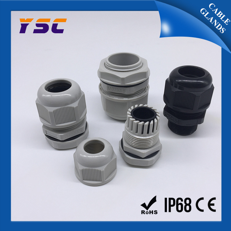 NPT3/8两孔尼龙电缆接头多孔塑料固定头防水接头电缆保护接头