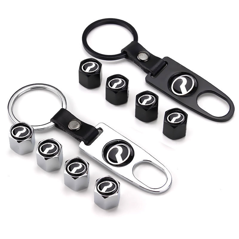 北鹿大 MYVI 汽车轮胎装饰气嘴盖 新款扳手皮扣改装金属气门嘴帽