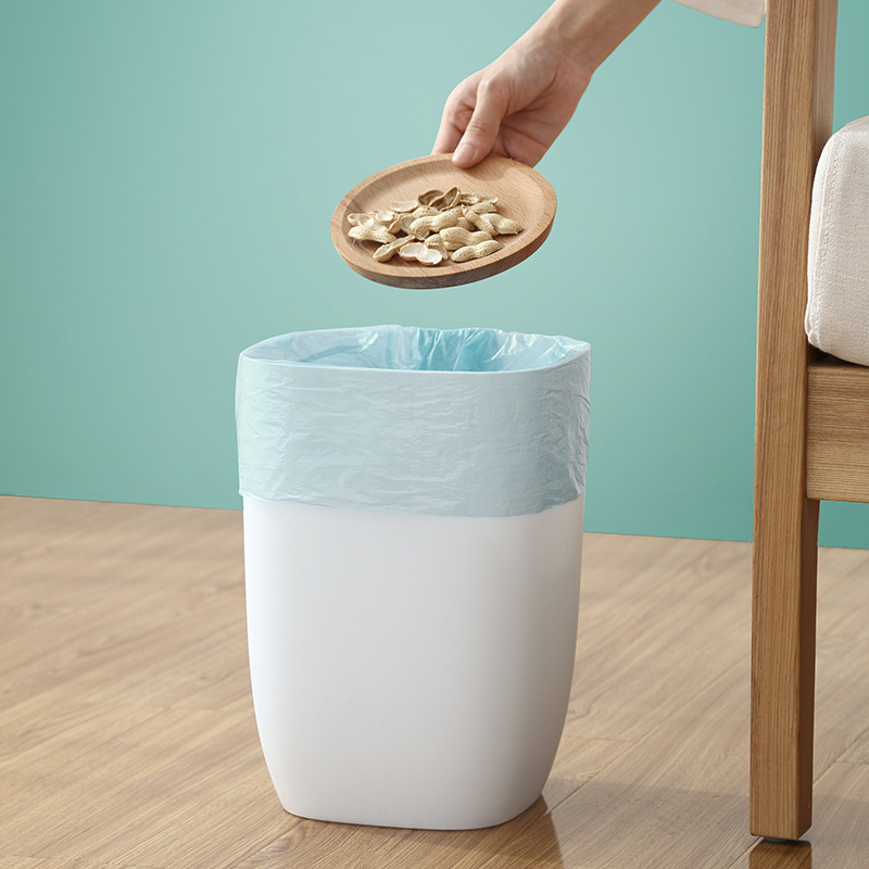 [Liangshe Original] Simple Single Layer Trash Bin Household Living Room Plastic Bedroom Bathroom Kitchen Large Paper Basket