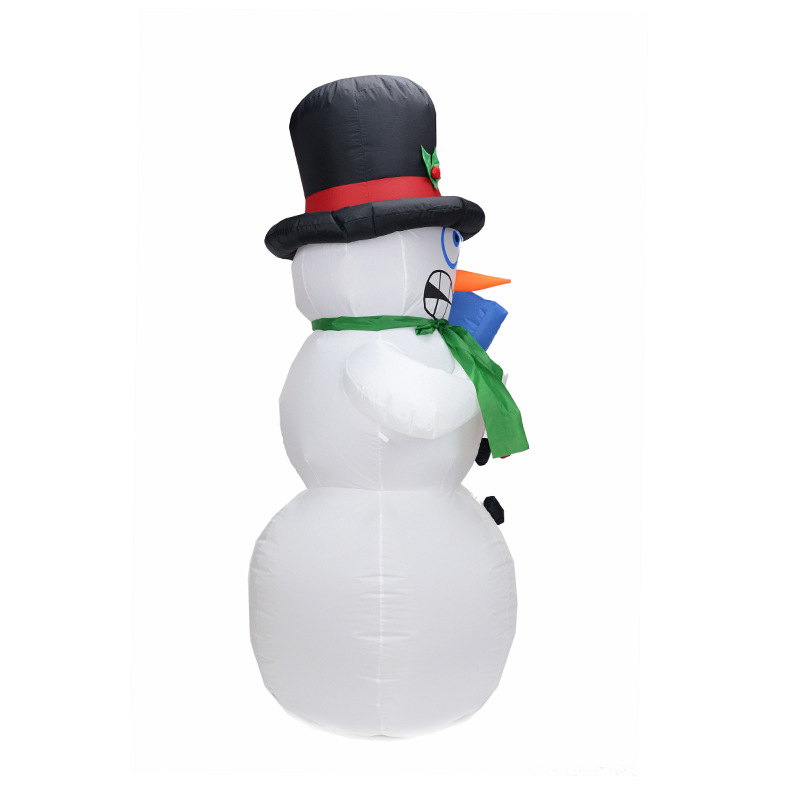 Amazon Hot Sale decoraciones de Navidad 1.8m temblor muñeco de nieve Navidad inflable decoración de patio