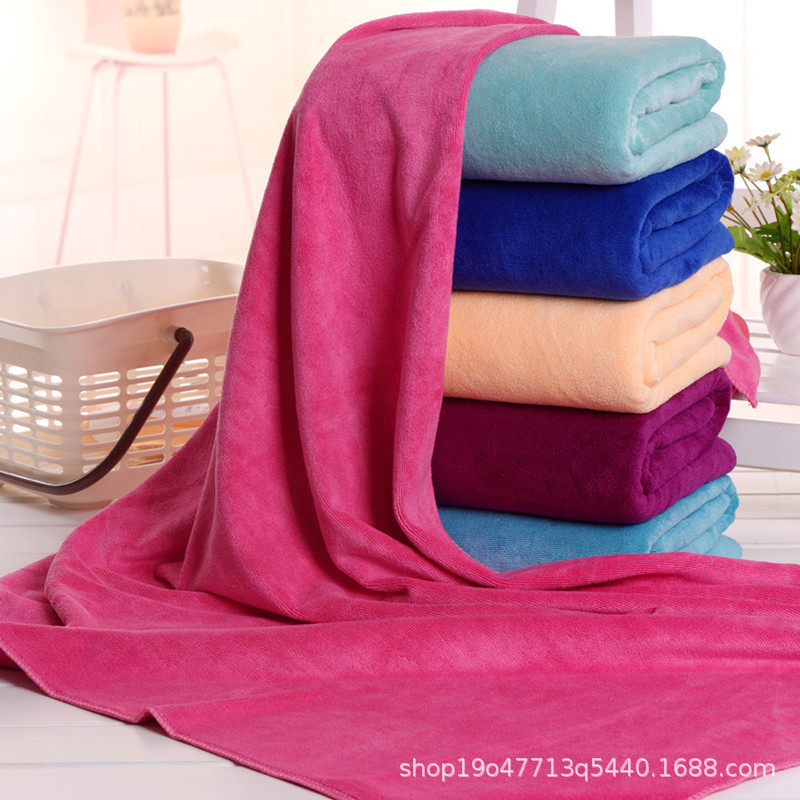 Wholesale beauty salon towel bed towel large bath towel thickened absorbent microfiber adult household gift LOGO Wholesale beauty salon towel bed towel large bath towel thickened absorbent microfiber adult household gift LOGO
