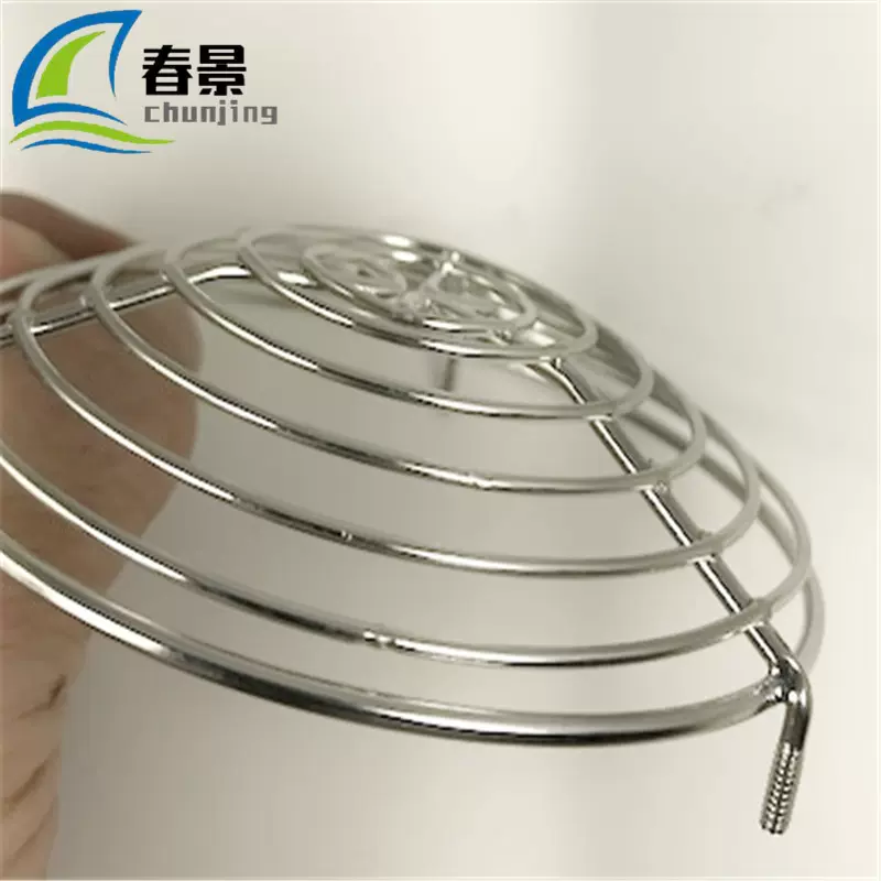 304圆形灯罩 金属灯具防烫隔热网 铁丝风扇安全防护罩 线材工艺品