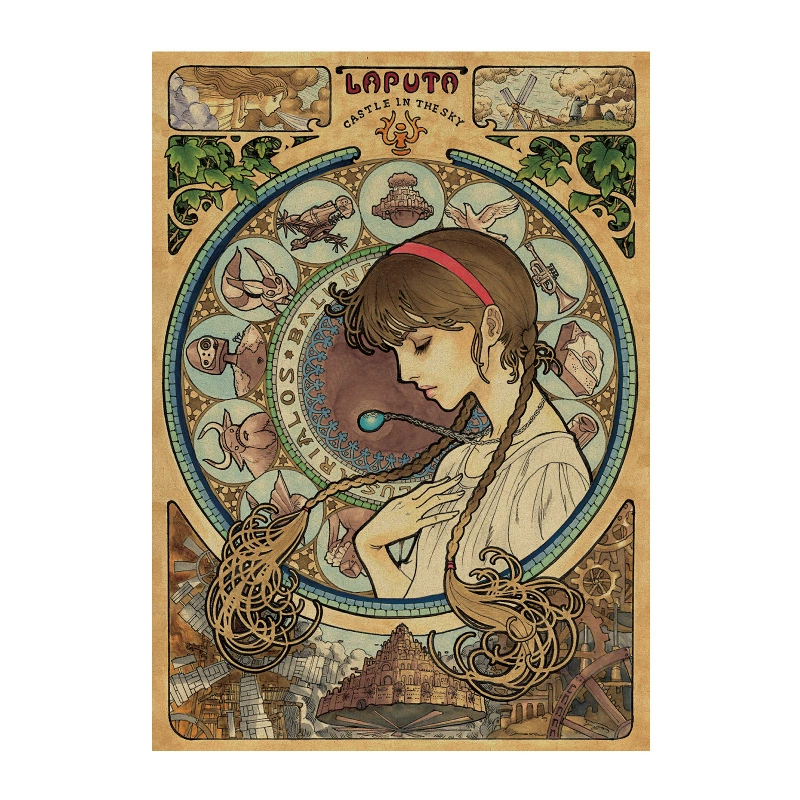 Картина из кожи в виде мультфильма, 51.5×36 см, мягкая подложка из искусственной кожи
